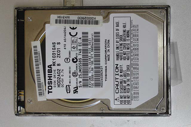 ノート用 ハードディスク HDD 100GB 現在正常に動いてます。