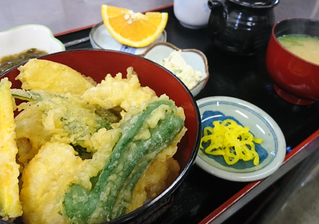 はも天丼定食
