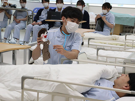 教材として使用の様子