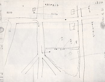 石川さんが書かされた地図