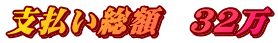 支払い総額　３2万