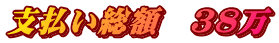 支払い総額　38万